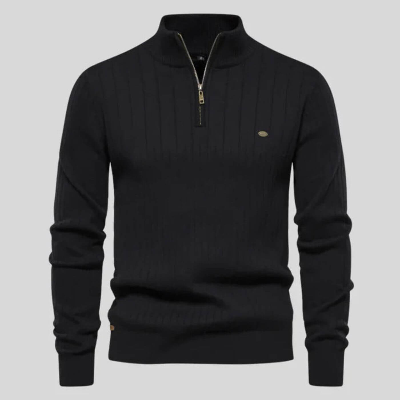 Men's blue premium soft knit jumper