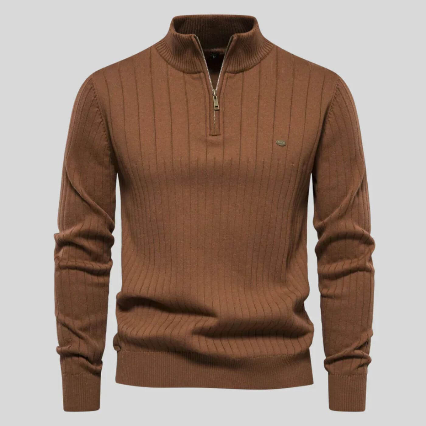 Men's blue premium soft knit jumper