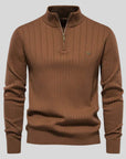 Men's blue premium soft knit jumper