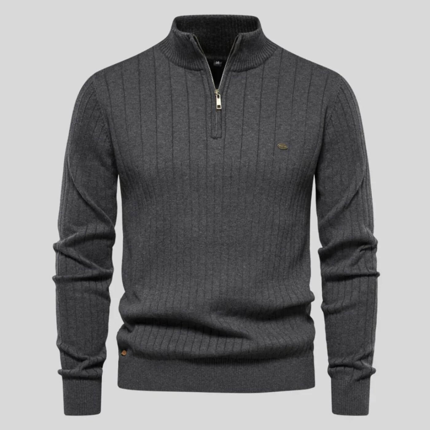 Men's blue premium soft knit jumper