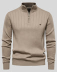 Men's blue premium soft knit jumper