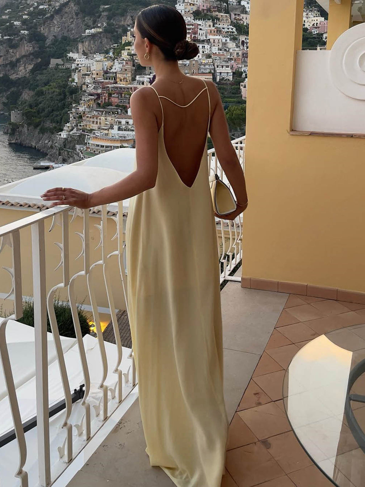 Women’s women's satin slip maxi dress