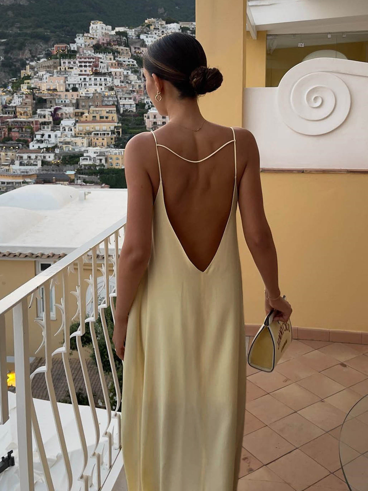 Women’s women's satin slip maxi dress