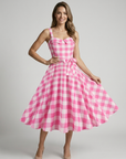 Women’s women's polka dot midi dress vintage