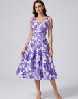 Women’s green women's floral a-line dress