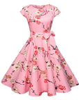 Rosie | Women's Midi Floral Dress With Bow Detail 0