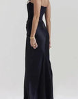 Sculpted Corset Satin Evening Gown 4
