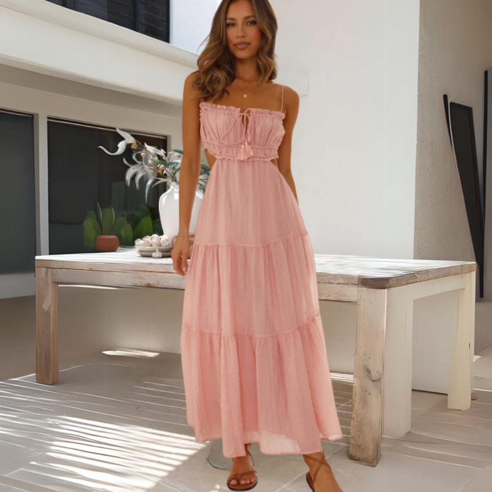 Women’s women's strapless maxi dress