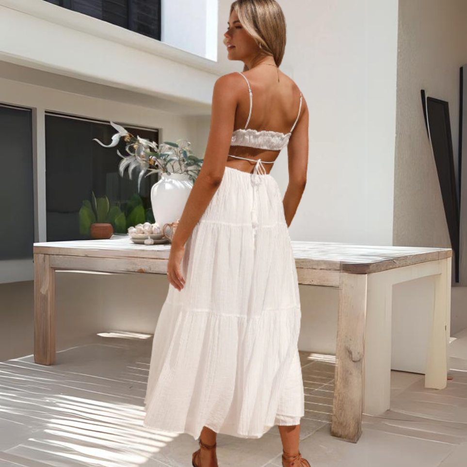 Women’s women's strapless maxi dress