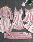 Women’s blue women's satin pyjama set
