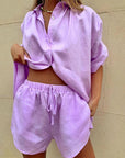 Women’s women's linen two piece set
