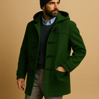 Caden | Men's Long Coat Tailored Zip Front Side Pockets