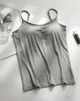 SilkySecure Top with Integrated Bra Light Support Breathable Material Women 7