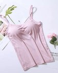 SilkySecure Top with Integrated Bra Light Support Breathable Material Women 8