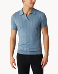 Men’s men's knitted polo shirt v-neck