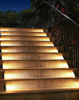 Sleek Solar Lights for Outdoor Stairs Safe Energy Efficient LED 1