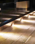 Sleek Solar Lights for Outdoor Stairs Safe Energy Efficient LED 2