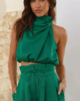Sleeveless Top Wide Leg Pants Summer Set 3