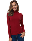 Women's black slim fit turtleneck jumper
