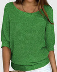 Women's beige elegant soft-touch knit jumper