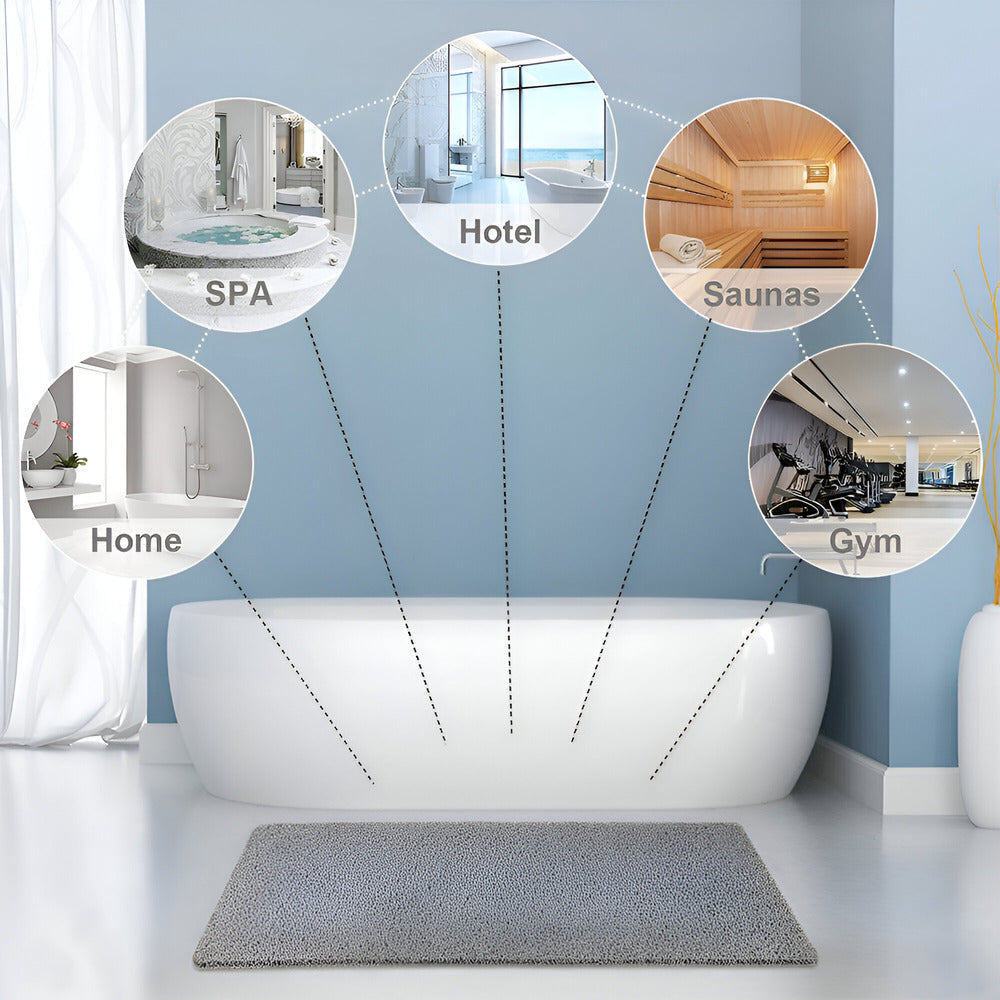 Soft Non-Slip Shower Mat for Home Comfortable Quick-Drying Antibacterial 3