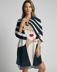 Women’s women's oversized beach kaftan dress