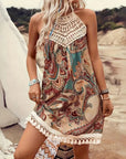 Sophie | Sundress Crochet Neckline Tassel Hem 0
