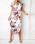 Sophie | Womens Dress Floral Wrap With Side Slit 4