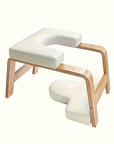 Stabiler Yoga Kopfstand Bock für Unisex Holz gepolstert vielseitig 0