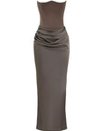 Strapless Corset Gown With Floor-Sweeping Hem 4
