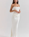 Strapless Corset Gown With Floor-Sweeping Hem 8