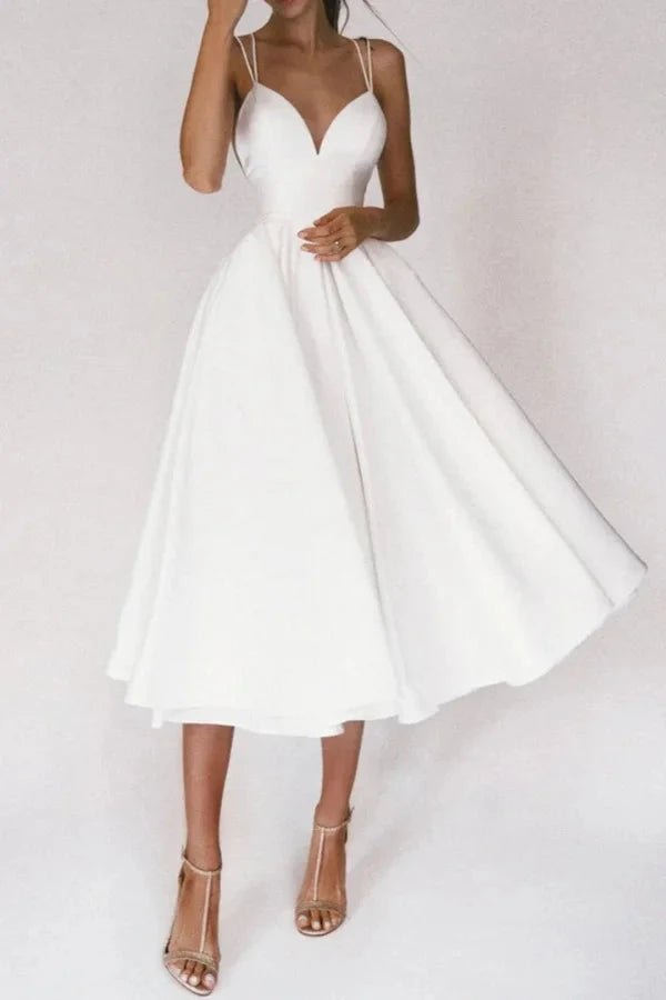 Strappy V-Neck Dress With Adjustable Straps 2