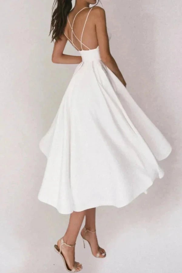 Strappy V-Neck Dress With Adjustable Straps 5