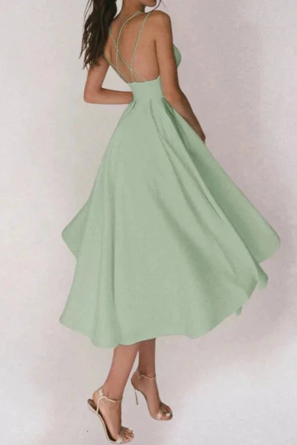 Strappy V-Neck Dress With Adjustable Straps 6