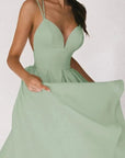 Strappy V-Neck Dress With Adjustable Straps 7