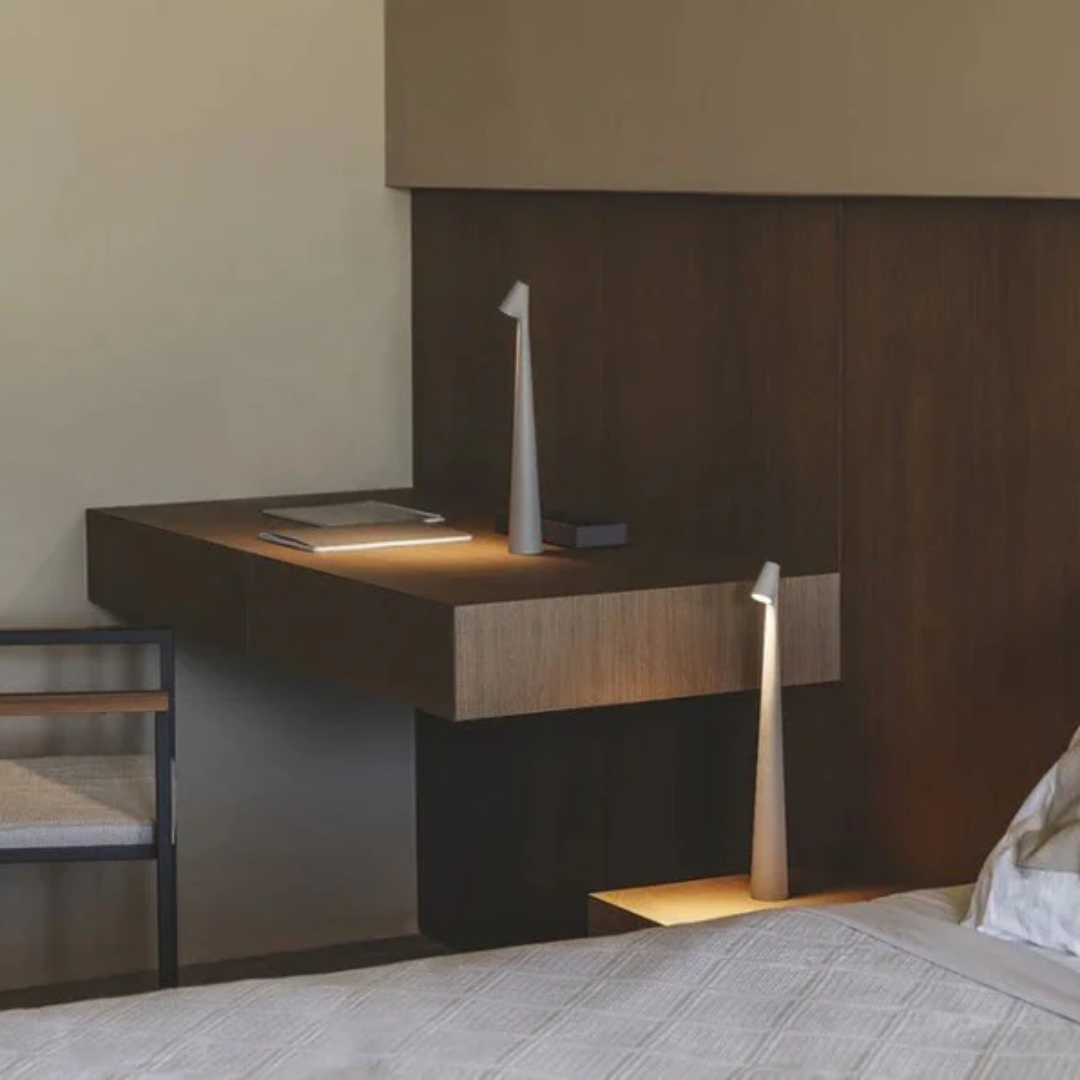 Stylish Cordless Table Lamp for Bedroom Unisex LED Minimalist Warm Glow 5