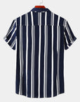 Stylish Men's Shirt With Stripes And Relaxed Fit 1