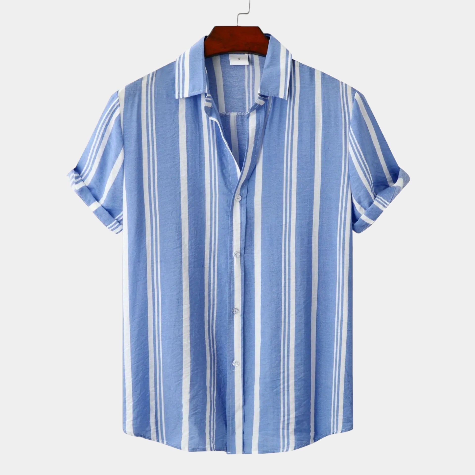 Stylish Men's Shirt With Stripes And Relaxed Fit 8