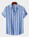 Stylish Men's Shirt With Stripes And Relaxed Fit 8