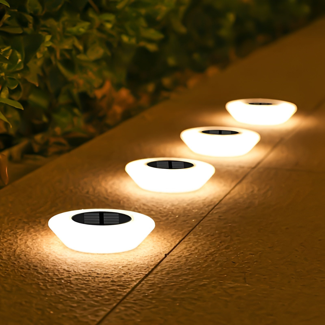 Stylish Solar Garden Lamp for Outdoor Spaces Weatherproof LED Energy Efficient 1