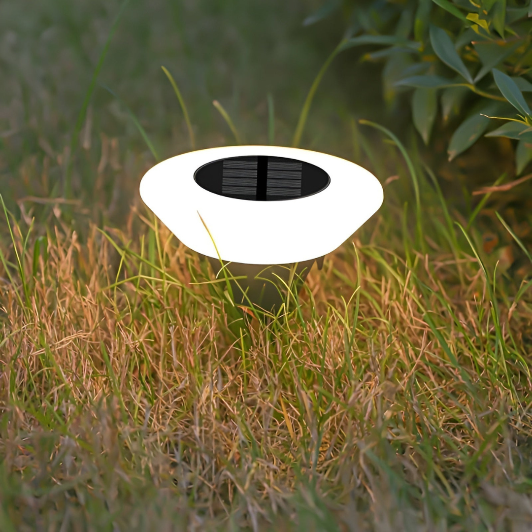 Stylish Solar Garden Lamp for Outdoor Spaces Weatherproof LED Energy Efficient 2