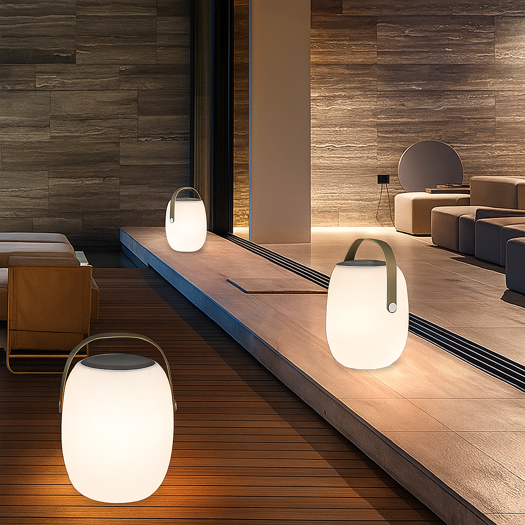 Stylish Solar Lamp for Unisex Outdoor Spaces Eco-Friendly LED Portable 2