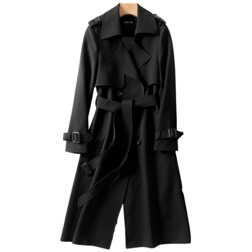 Women's khaki double breasted trench coat