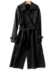 Women's khaki double breasted trench coat