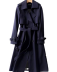 Women's khaki double breasted trench coat