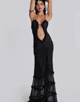 Sunset Glow Maxi Dress With Ruffles And Flattering Silhouette 3