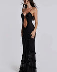 Sunset Glow Maxi Dress With Ruffles And Flattering Silhouette 5