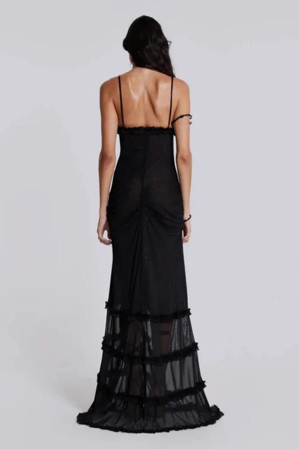 Sunset Glow Maxi Dress With Ruffles And Flattering Silhouette 7