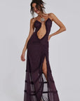 Sunset Glow Maxi Dress With Ruffles And Flattering Silhouette 8