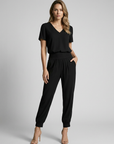 Women’s women's printed two piece set v-neck